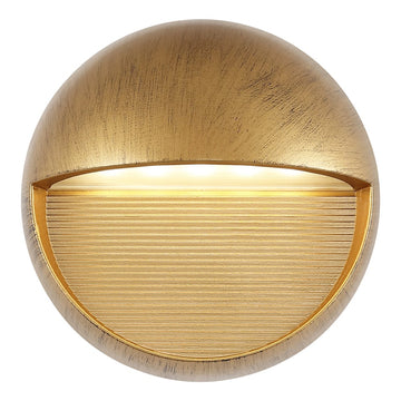 Orbe 6.25" Outdoor Metal/Glass Integrated LED Wall Sconce